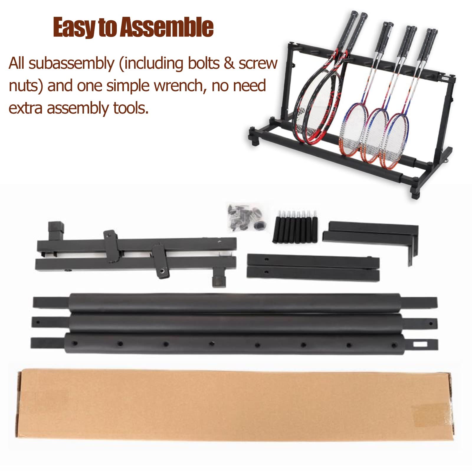 Amazon.co.jp: ボール 整理 かご スタンド ラック テニスラケット